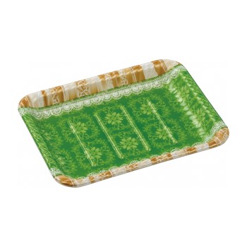 【サンプル】MFPティアラ角皿25-19本体 リラD緑