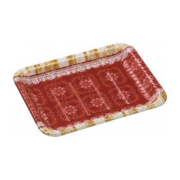 【サンプル】MFPティアラ角皿25-19本体 リラD赤