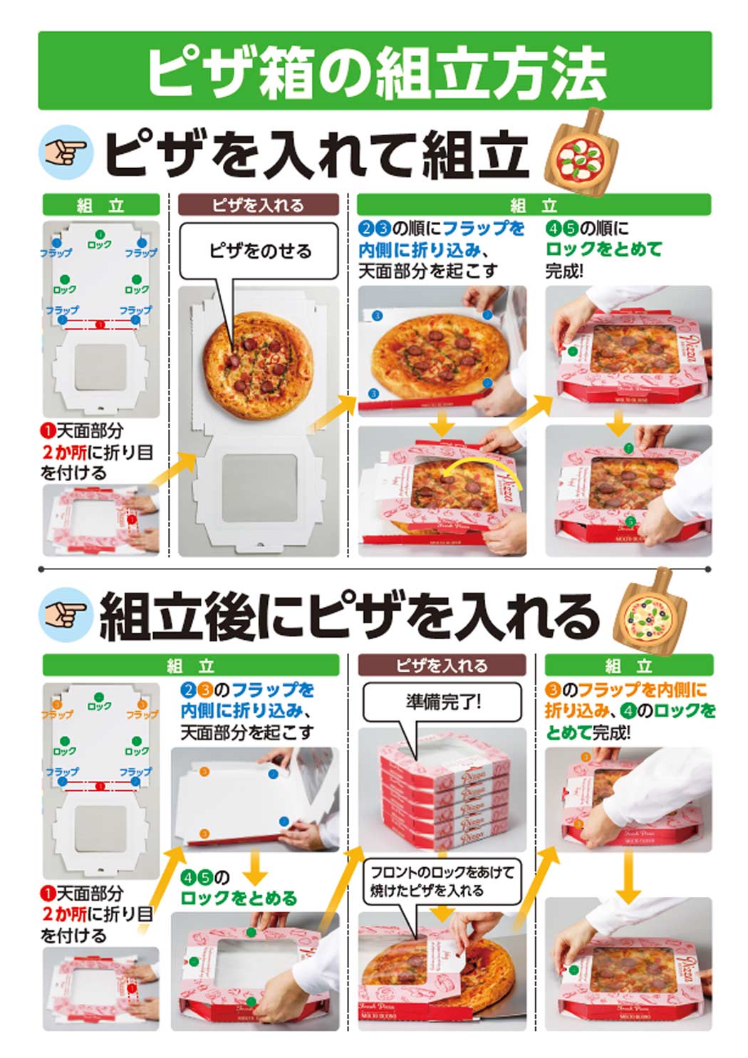 ピザ箱12インチ窓付　デリシャスブラウン　FSM
