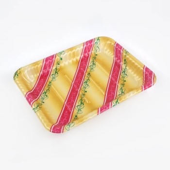 【サンプル】MFPティアラ角皿25-19 リッチ赤