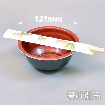 【特価セール】発泡どんぶりRP丼特小　内赤本体　25枚