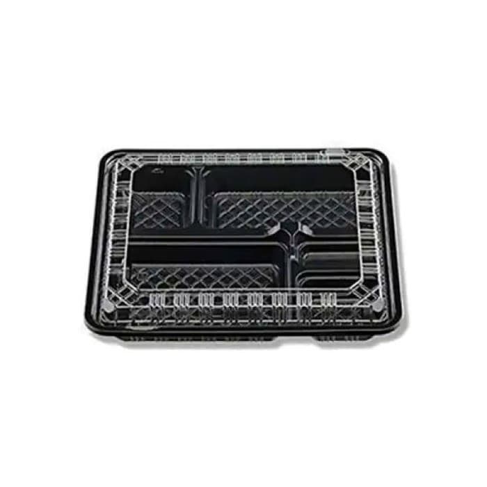 【耐熱フタ付弁当】CY-2-2　黒セット　(OPS)