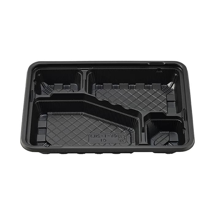 【減プラ定番弁当】CY-1-2　黒本体(L)