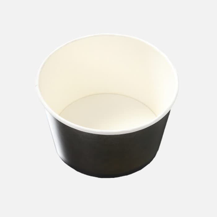 【紙製フードカップ】KM140-850　本体　黒