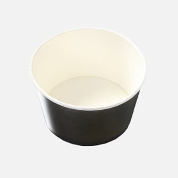 【紙製フードカップ】KM140-850　本体　黒