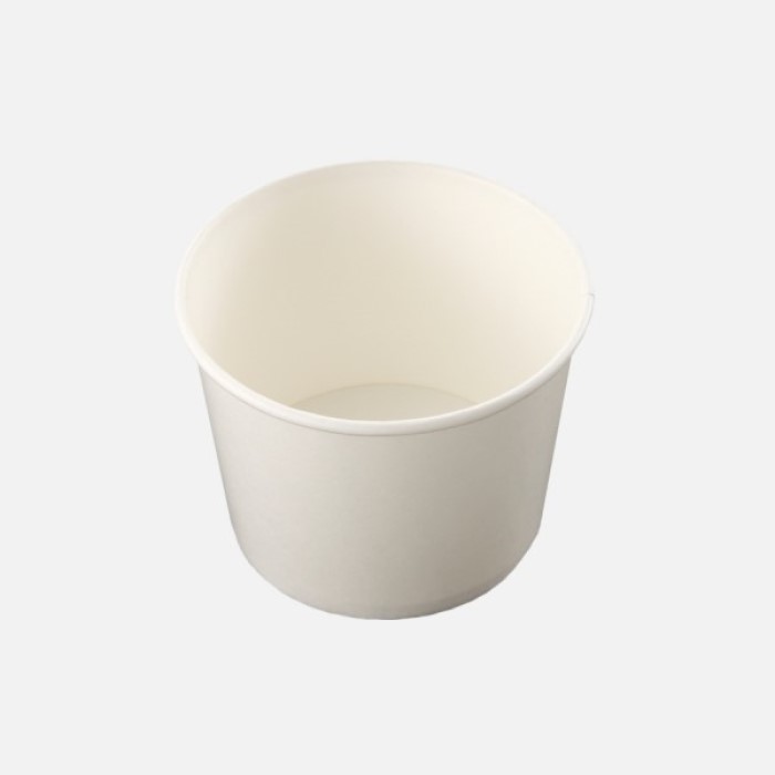 【サンプル】【紙製フードカップ】KM110-520　本体　白
