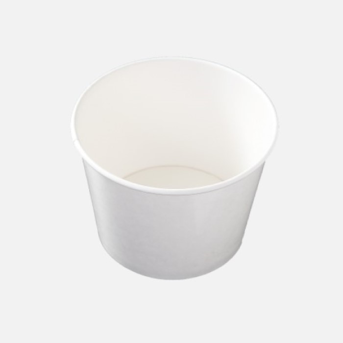 【サンプル】【紙製フードカップ】KM140-1000　本体　白