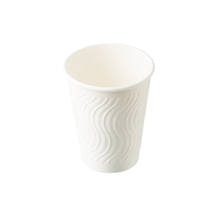 【特価セール】二重紙コップ　KMN-240　ホワイト【260ml】
