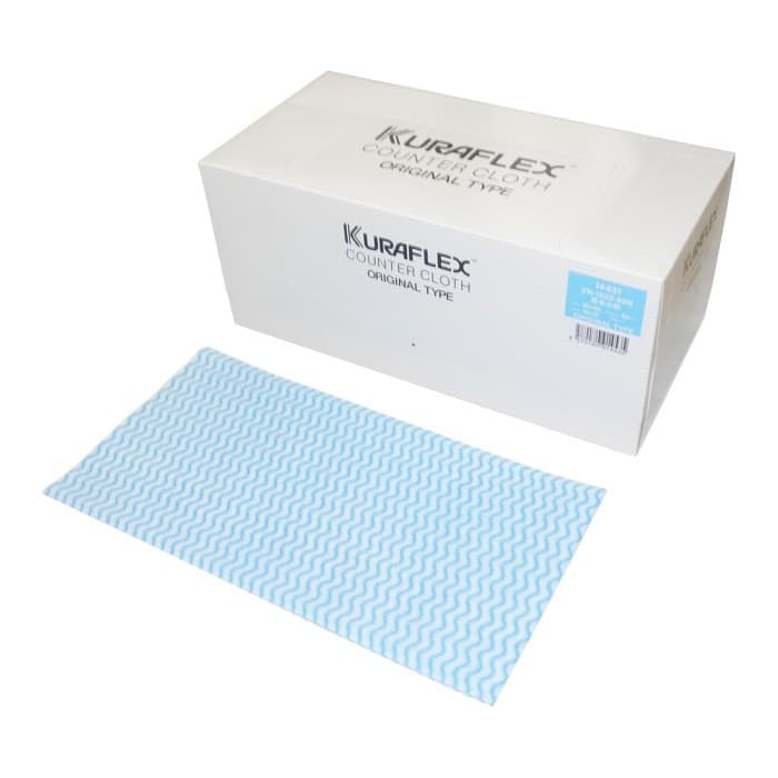 カウンタークロス厚手小判　ZN-1023-60N　青 60枚入