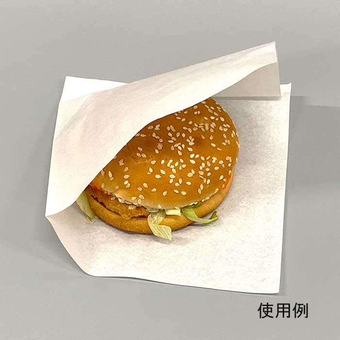 バーガー袋 No.15 無地100枚｜foodware+