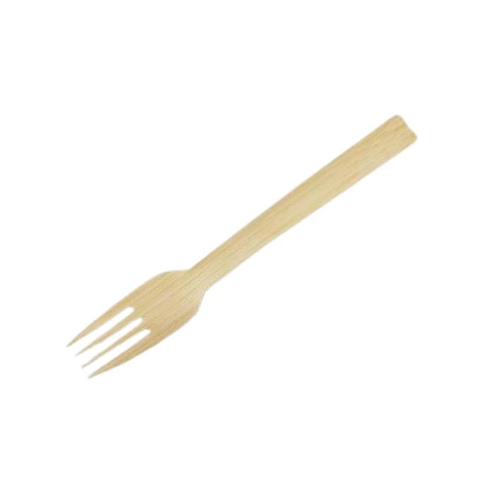 商売繁盛　袋入竹製フォーク　16cm　50本入